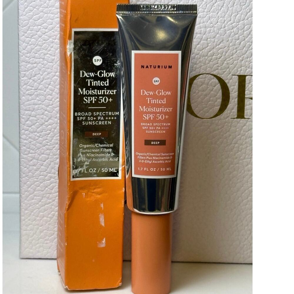 Naturium Dew-Glow Tinted Moisturizer SPF 50+ / DEEP - 50 mL - NEW in box